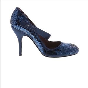 Jill Stuart Blue Sequin Shoes